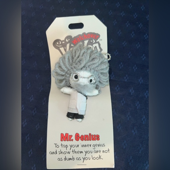 Watchover VOODOO DOLL Keychain, THE GENIUS, Destined For Greatness, 3" Tall - Picture 1 of 8